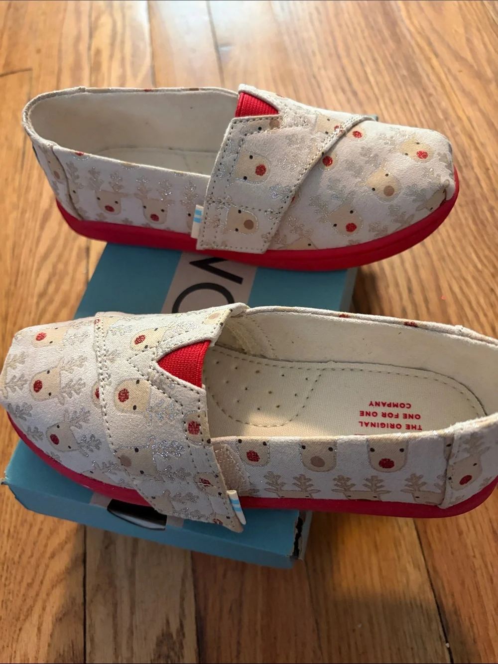 New in Box Tiny Toms Reindeer Alpargatas
